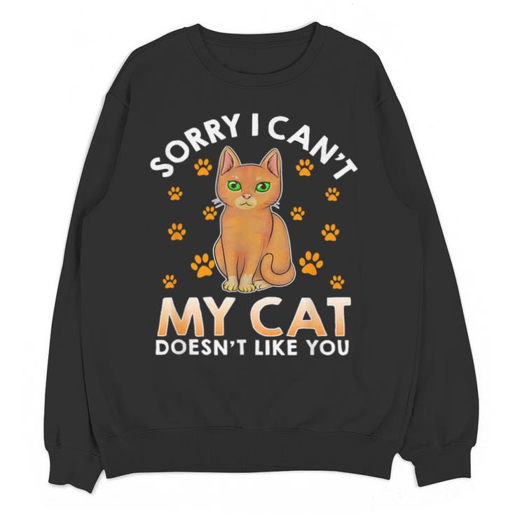 Excuse For Introverts My Cat Doesnt Like You Cat Unisex Sweatshirt