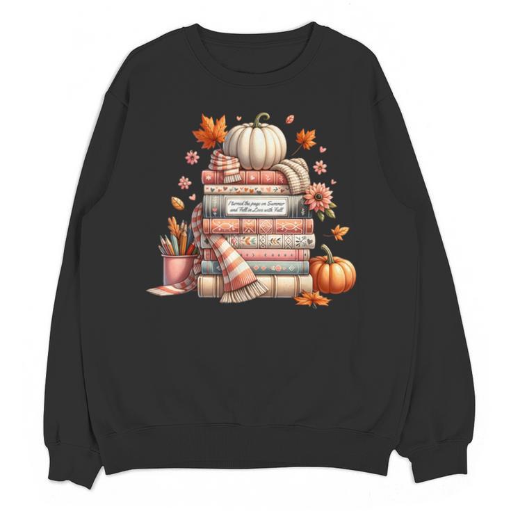Fall Colors s I Love Fall s Books & Pumpkins Unisex Sweatshirt