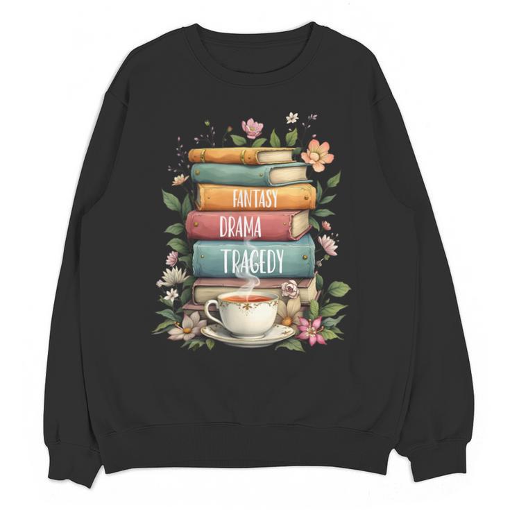 Fantasy Drama Tragedy Book Lover Subtle Watercolor Unisex Sweatshirt
