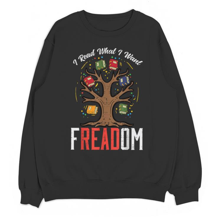 Freadom Tree Read Reading Librarian Book Across America Unisex Sweatshirt