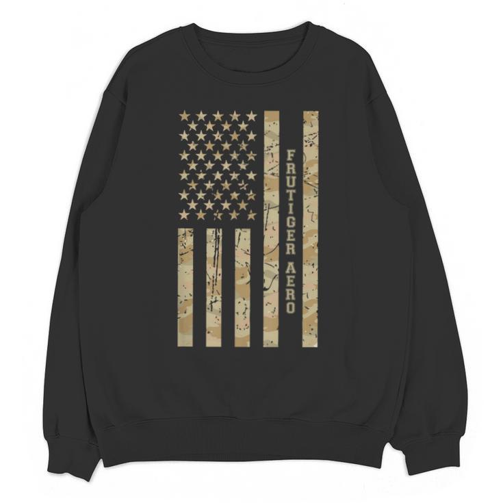Frutiger Aero Aesthetic Retro Tech Desert Camo Distressed Unisex Sweatshirt