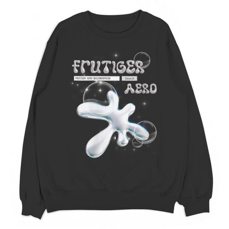 Frutiger Aero Y2K Fashion Trends Statement Piece Tech Orb Unisex Sweatshirt