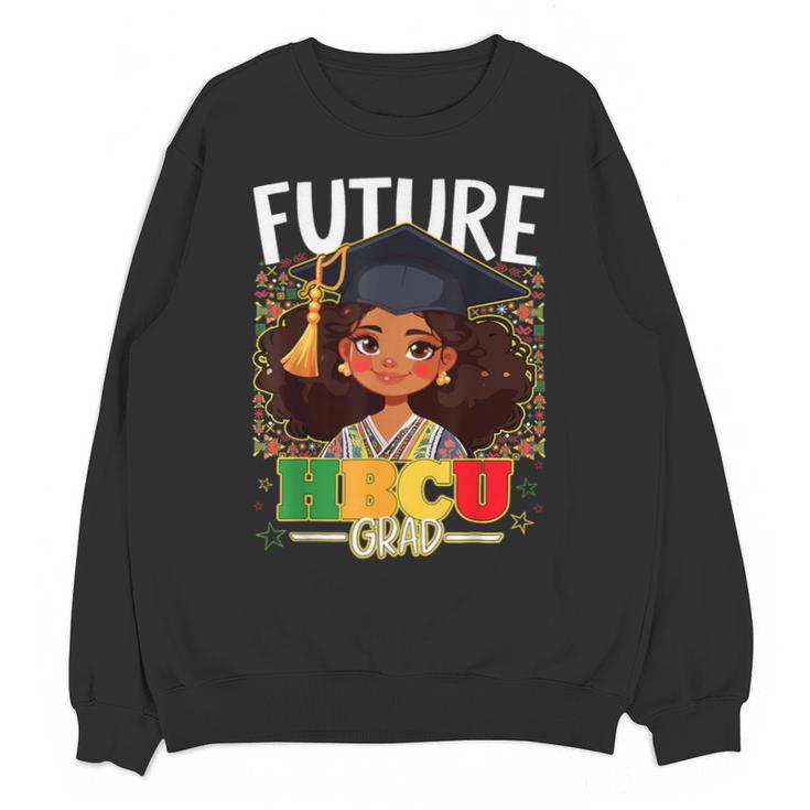 Future HBCU Grad Afro Girl College Graduation Kids Unisex Sweatshirt