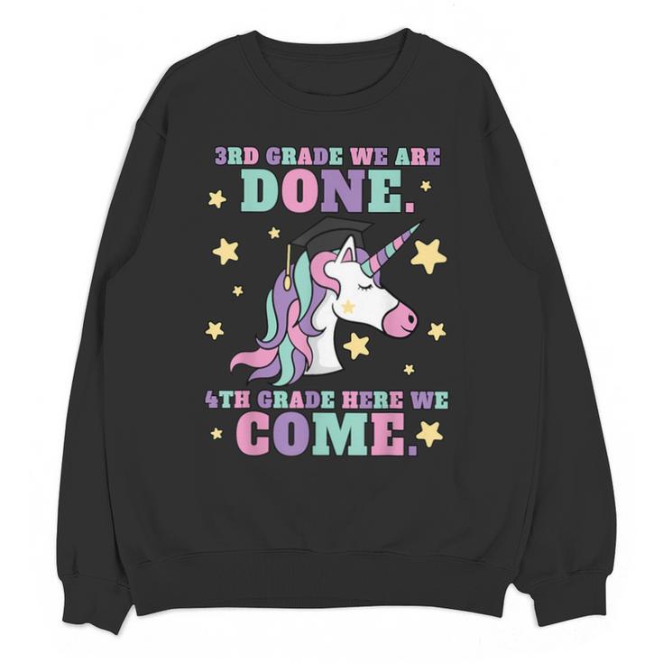 Girls 3rd Grade Graduation Magical Unicorn Unisex Sweatshirt
