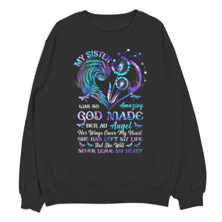 God Made-My Sister An Angel In Heaven In Memory Christian Unisex Sweatshirt