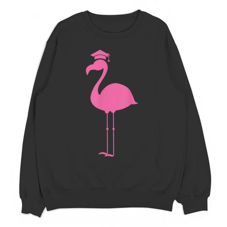 Graduate Cute Pink Flamingo Graduation Unisex Sweatshirt