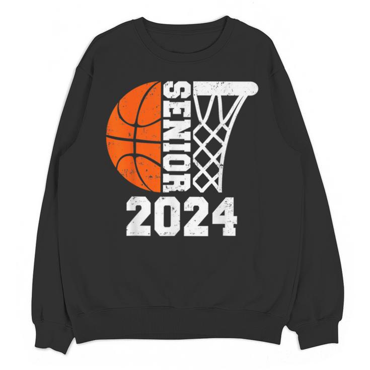 Graduate Senior Class Of 2024 Basketball Player Graduation Unisex Sweatshirt
