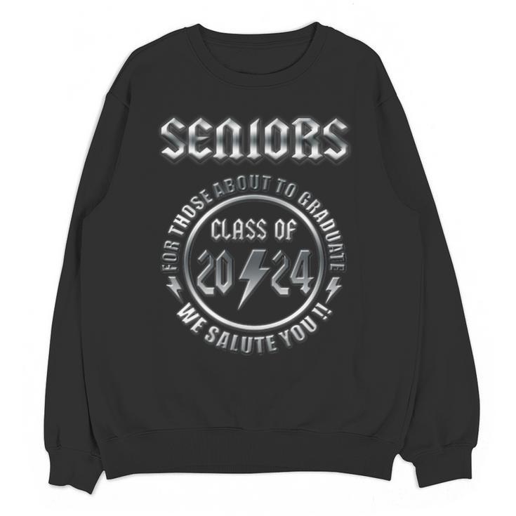 Graduation 2024 Rock & Roll Style Senior Unisex Sweatshirt