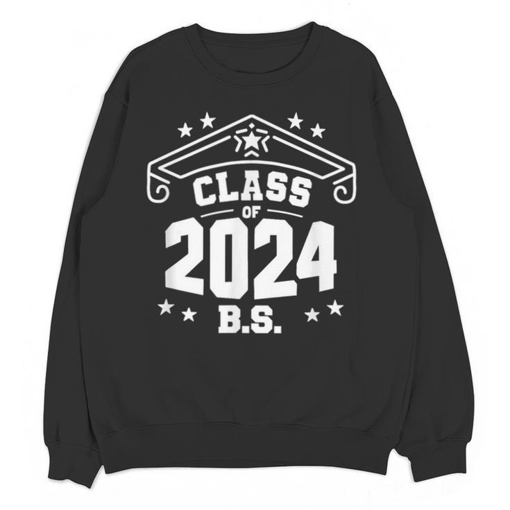 Graduation BS Class Of 2024 Grad Congratulations Graduate Unisex Sweatshirt