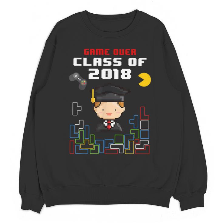 Graduation Class Of 2018 Game Over 8-Bit Gamer Unisex Sweatshirt