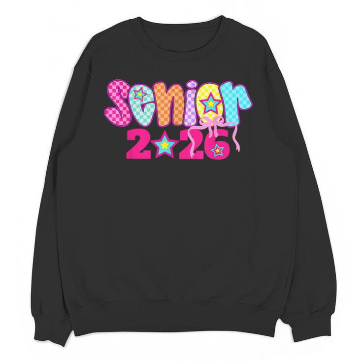 Graduation Class Of 2026 Senior Pink Coquette Bow 2026 Grade Unisex Sweatshirt