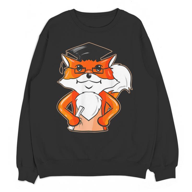 Graduation Fox School Bachelor Master Doctor Study Unisex Sweatshirt
