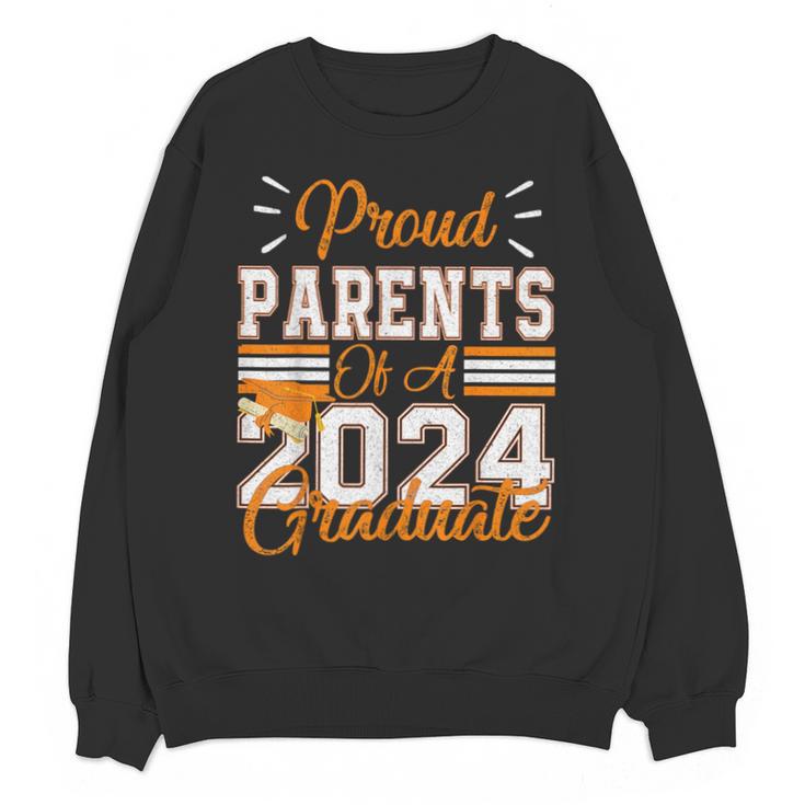Graduation Proud Parents Of a 2024 Graduate For Mom And Dad Unisex Sweatshirt