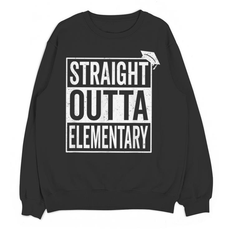 Graduation Shirt Straight Outta Elementary Unisex Sweatshirt