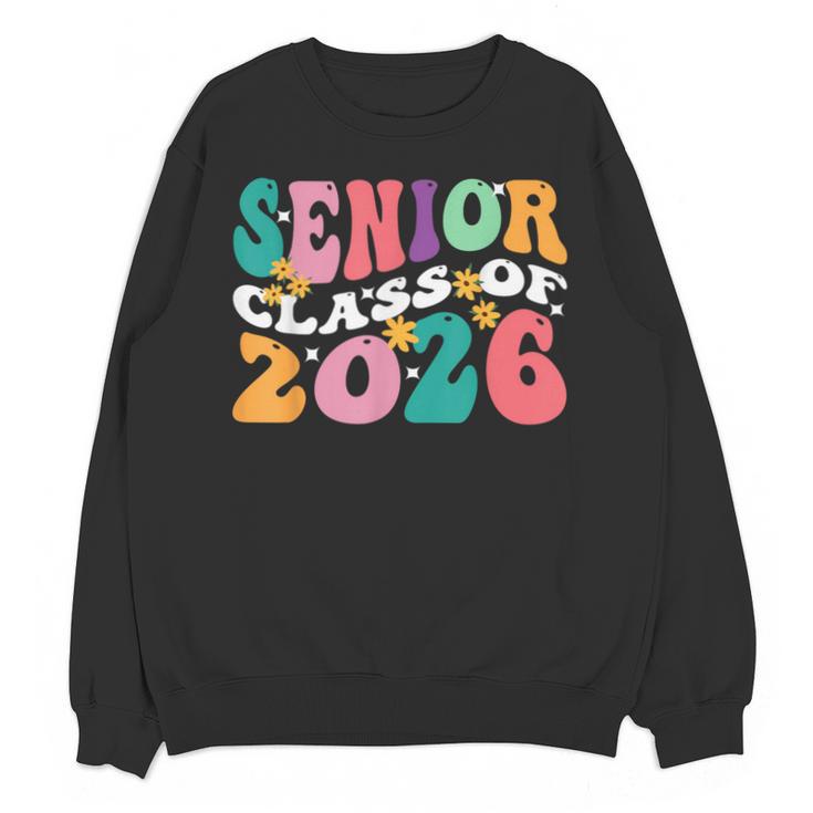 Groovy Senior Class Of 2026 My Last First Day Graduation 26 Unisex Sweatshirt