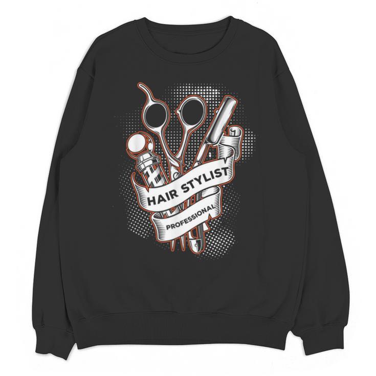 Hairdresser Gift Idea Graduation Tattoo Craft Hairstylist Unisex Sweatshirt