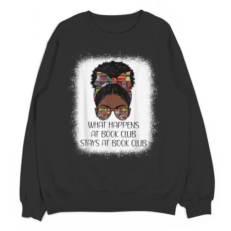 What Happens At Book Club Stays At Book Club Black Women Unisex Sweatshirt
