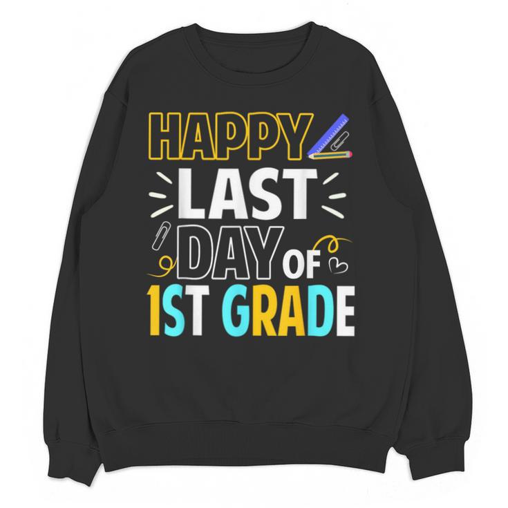 Happy Last Day Of 1st Grade Shirt Cutie Graduation Unisex Sweatshirt