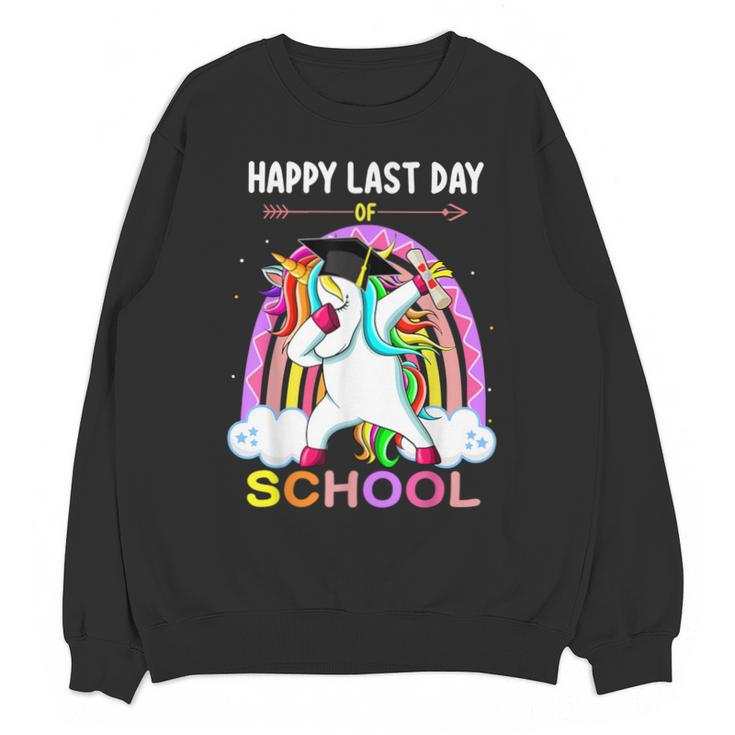 Happy Last Days Of School Graduation Class 2022 Unicorn Girl Unisex Sweatshirt