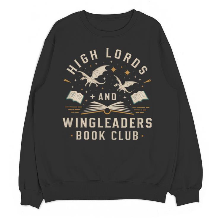High Lords & Wingleaders Fantasy Reader Book Club Dragons Unisex Sweatshirt