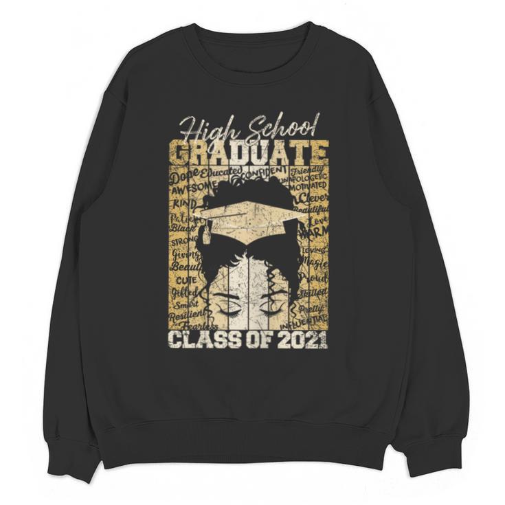 High School Graduate Queen Class Of 2021 Graduation Unisex Sweatshirt