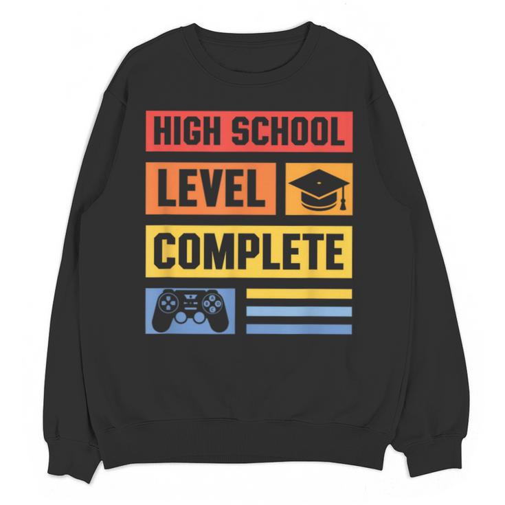 High School Level Complete Class Of 2024 Senior Graduation Unisex Sweatshirt