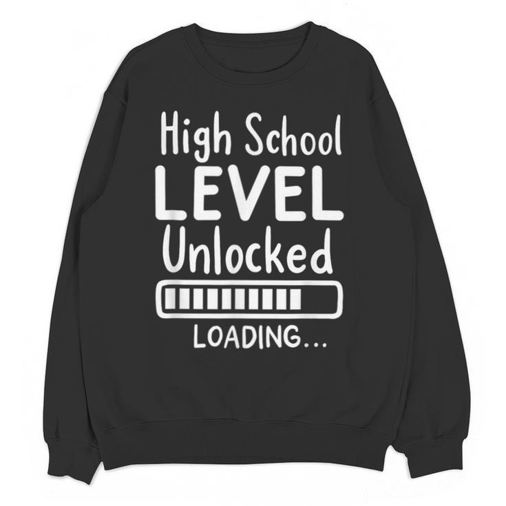 High School Level Unlocked Gamer Graduation Apparel Unisex Sweatshirt