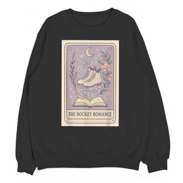 Hockey Romance Tarot Card Books Reader Cozy Reading Unisex Sweatshirt