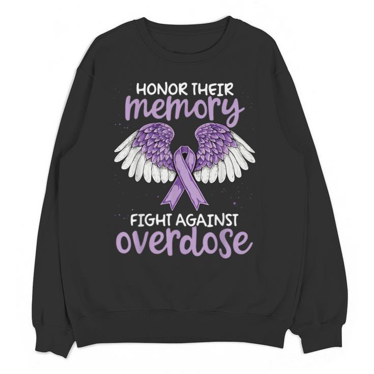 Honor Their Memory Overdose Awareness Support Unisex Sweatshirt