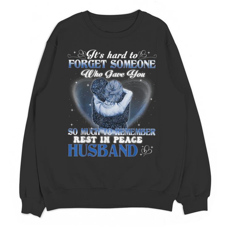 My Husband Is Guardian Angel He Watches Over My Back Memory Unisex Sweatshirt