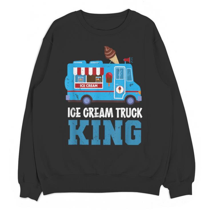 Ice Cream Truck King Nostalgia Summer Ice Cream Truck Driver Unisex Sweatshirt