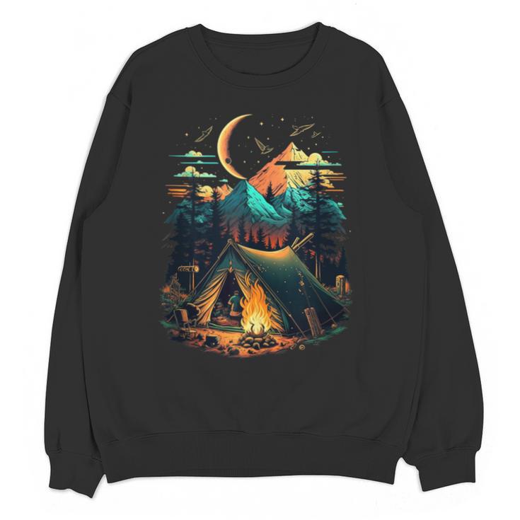 Id Rather Be Camping Great Outdoors Love Glamping Introvert Unisex Sweatshirt
