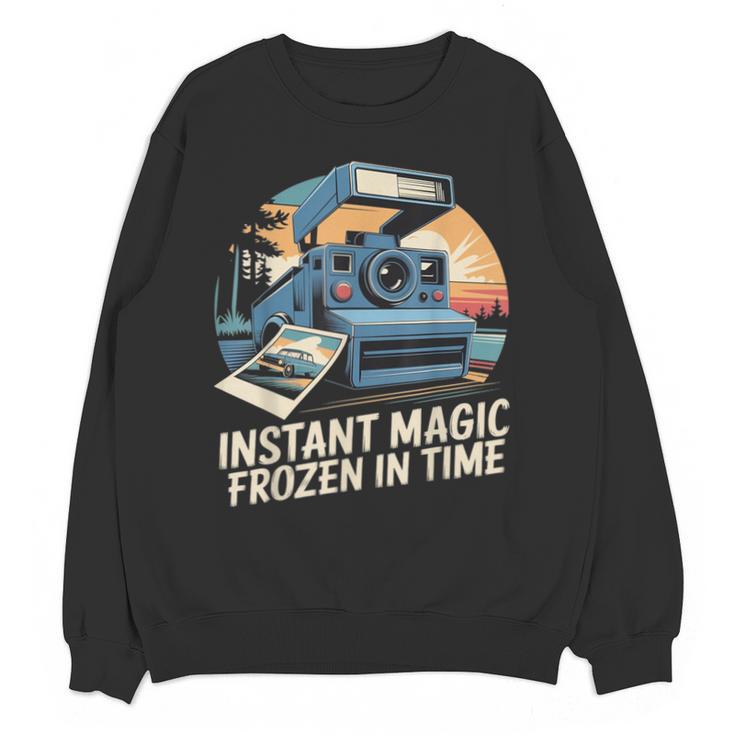 Instant Magic Frozen In Time Retro Camera Nostalgia Unisex Sweatshirt