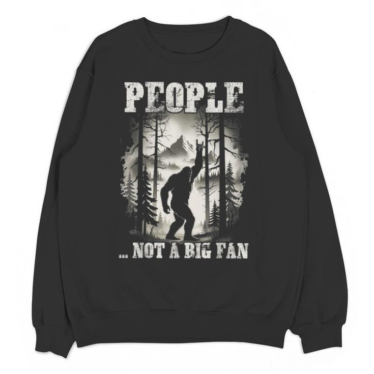 Introvert Bigfoot People Not A Big Fan Dad Joke Unisex Sweatshirt