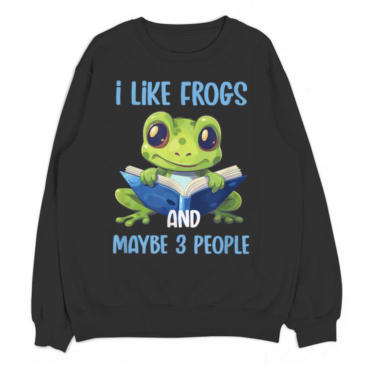 Introvert Herpetologists Amphibian Frog Lover Unisex Sweatshirt