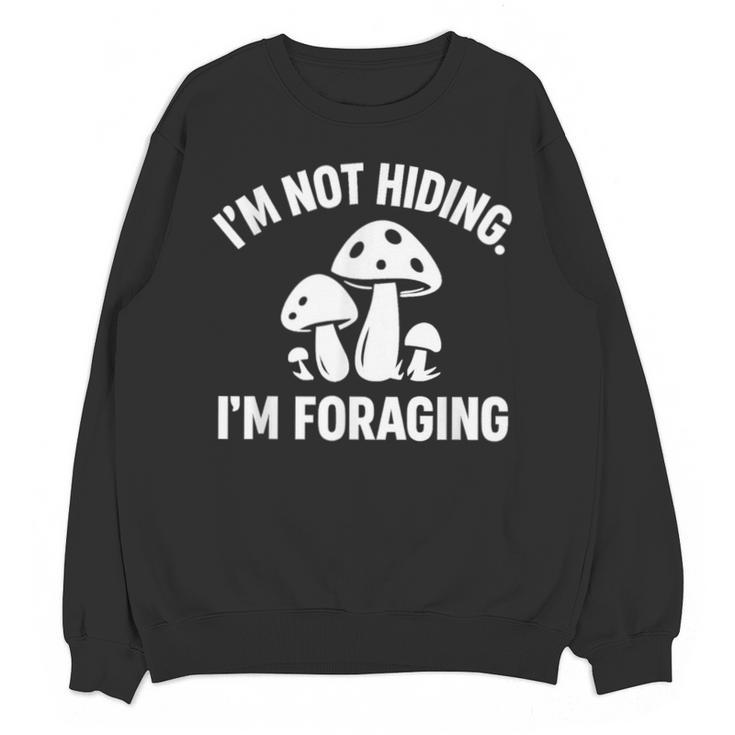 Introvert Mushroom Forager Humor Unisex Sweatshirt