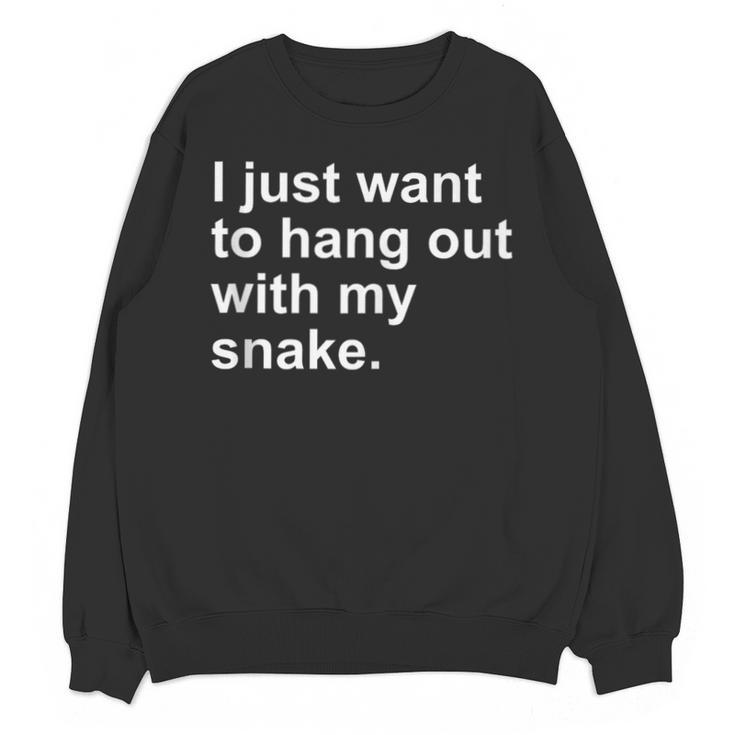 Introvert Pet Snake Owner Unisex Sweatshirt
