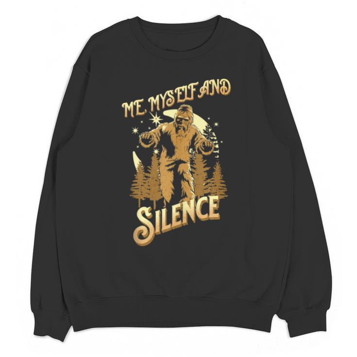 Introvert Relaxation Me Myself And Silence Vacation Bigfoot Unisex Sweatshirt