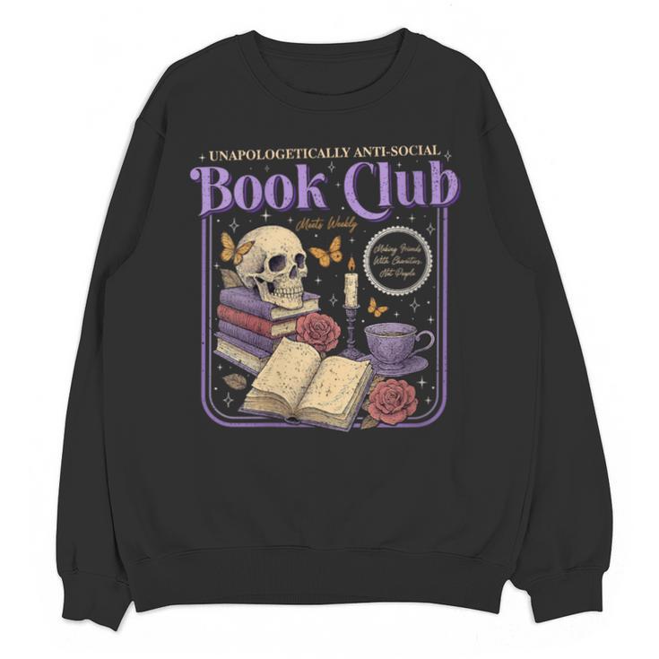 Introverted Romance Unapologetically Anti-Social Book Club Unisex Sweatshirt