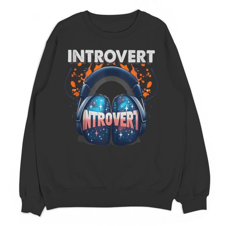Introvert's Best Friend Noise-Canceling Headphones Unisex Sweatshirt