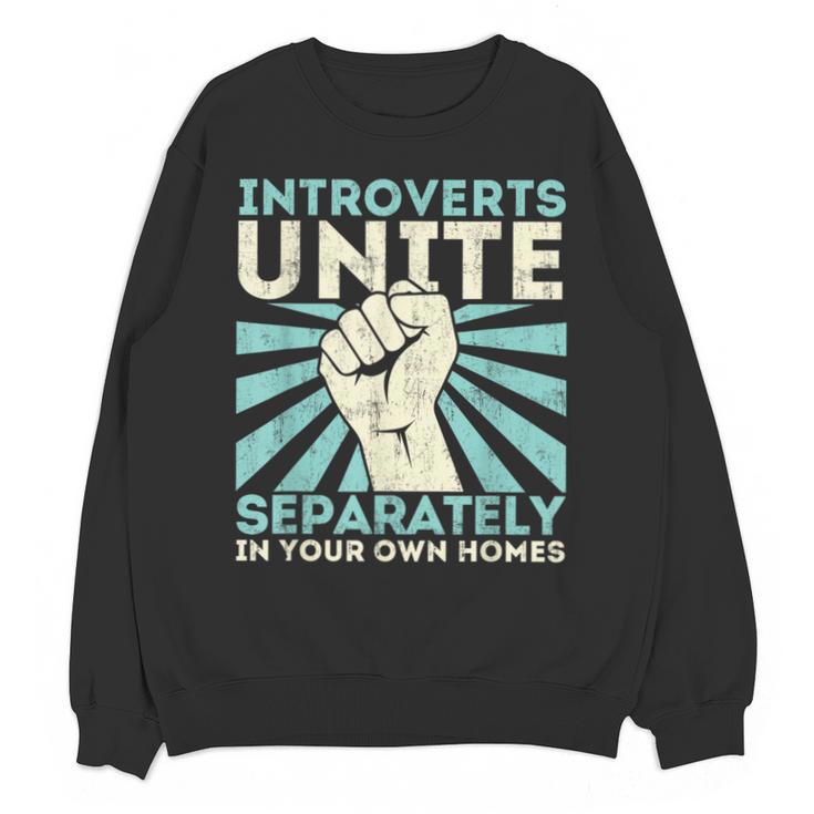 Introverts Unite Separately Introverted Antisocial Unisex Sweatshirt