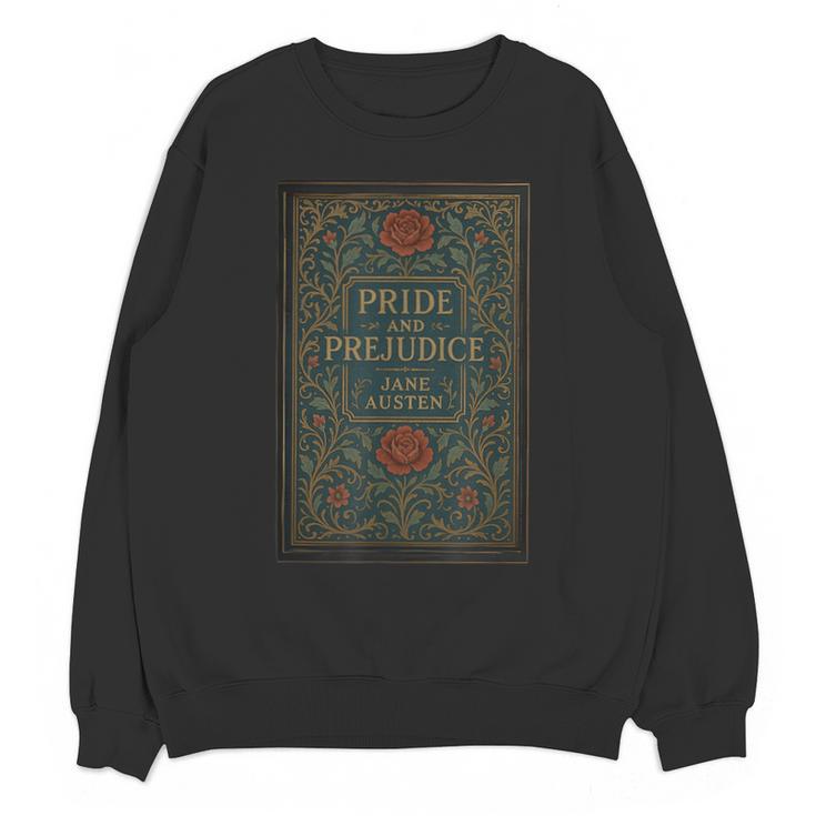 Jane Austen Pride And Prejudice Cover Mr Darcy Book Lovers Unisex Sweatshirt