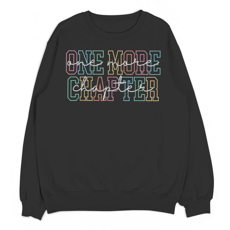 Just One More Chapter Retro Bookworm Book Lover Unisex Sweatshirt