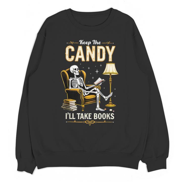 Keep The Candy I'Ll Take Books Halloween Unisex Sweatshirt