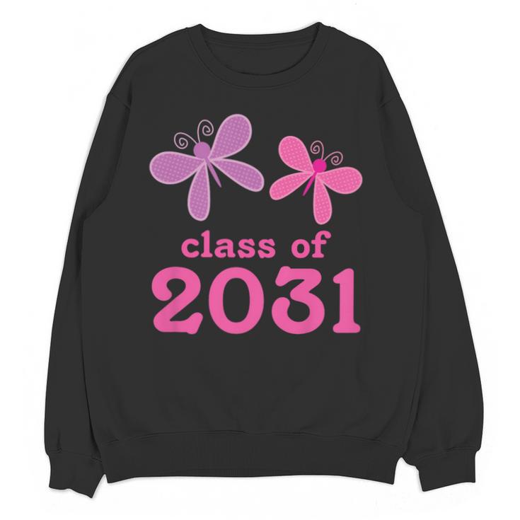 Kids Class Of 2031 Kindergarten Girls Graduation T-Shirt Unisex Sweatshirt