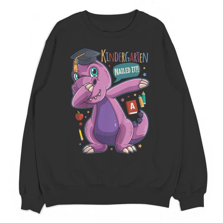 Kids Dabbing T Rex Graduation Kindergarten Class Of 2019 Unisex Sweatshirt