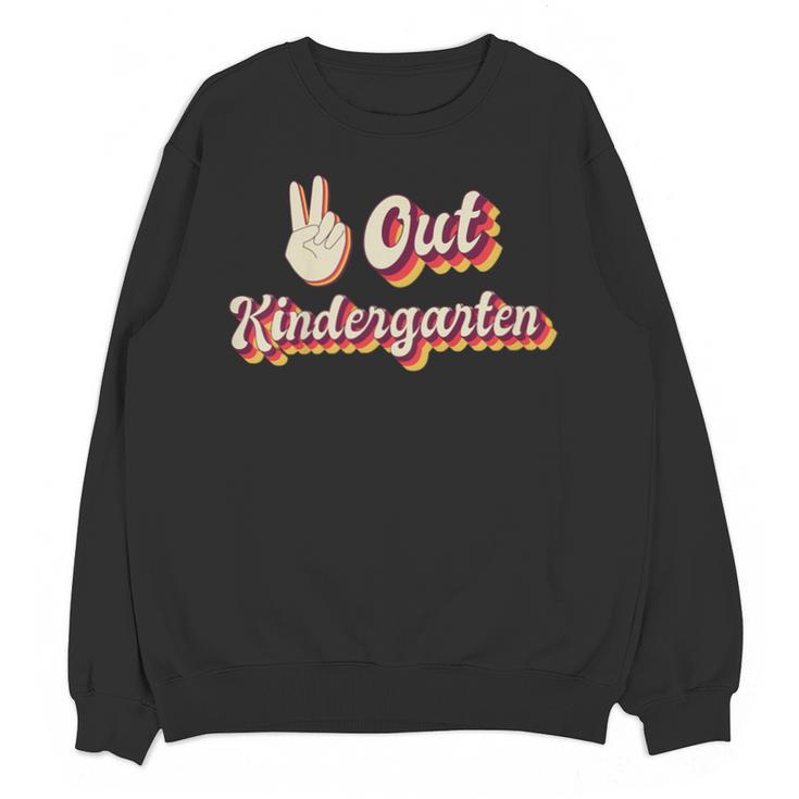 Kids Peace Out Kindergarten Graduation Kindergarten Graduate Unisex Sweatshirt