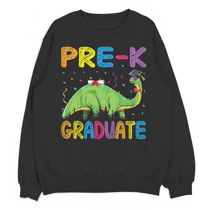 Kids Pre-K Graduate Brontosaurus Dino Pre Kindergarten Graduation Unisex Sweatshirt
