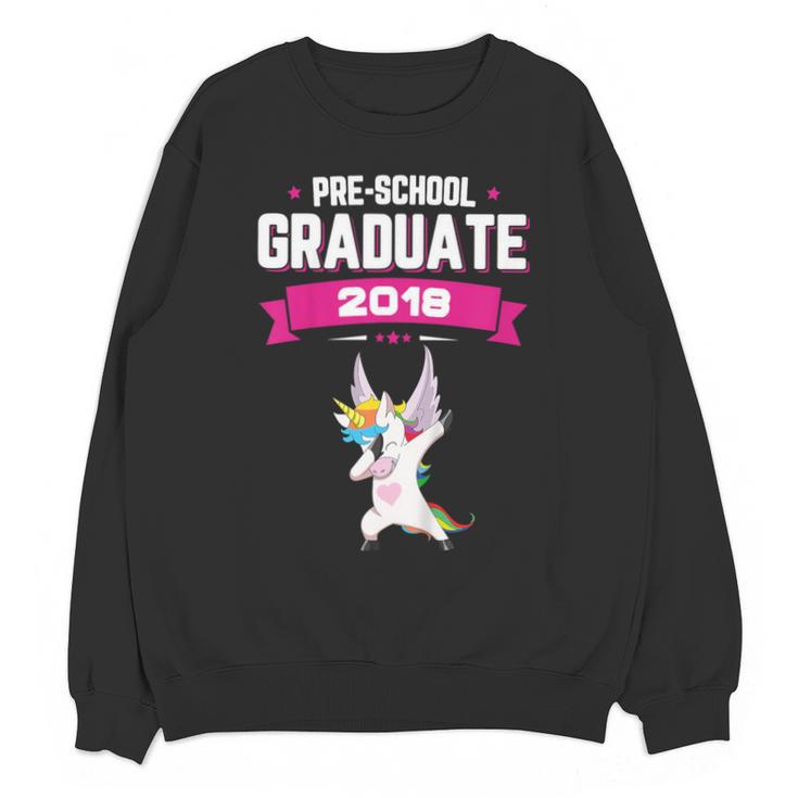 Kids Preschool Graduate 2018 Unicorn Dab Graduation Pre-K TShirt Unisex Sweatshirt