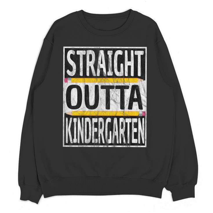 Kids Straight Outta Kindergarten Graduation Unisex Sweatshirt